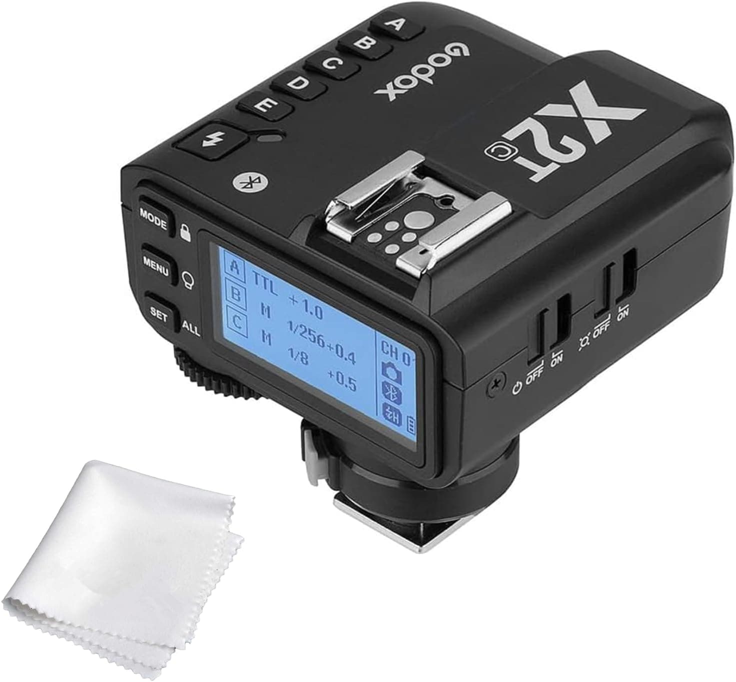 Godox X2T-C TTL Wireless Flash Trigger for Canon, 2.4G X System | Bluetooth Connection, 1/8000s HSS, 5 Group Buttons, Updated Control Wheel, Secure Hotshoe Lock and AF Assist Light