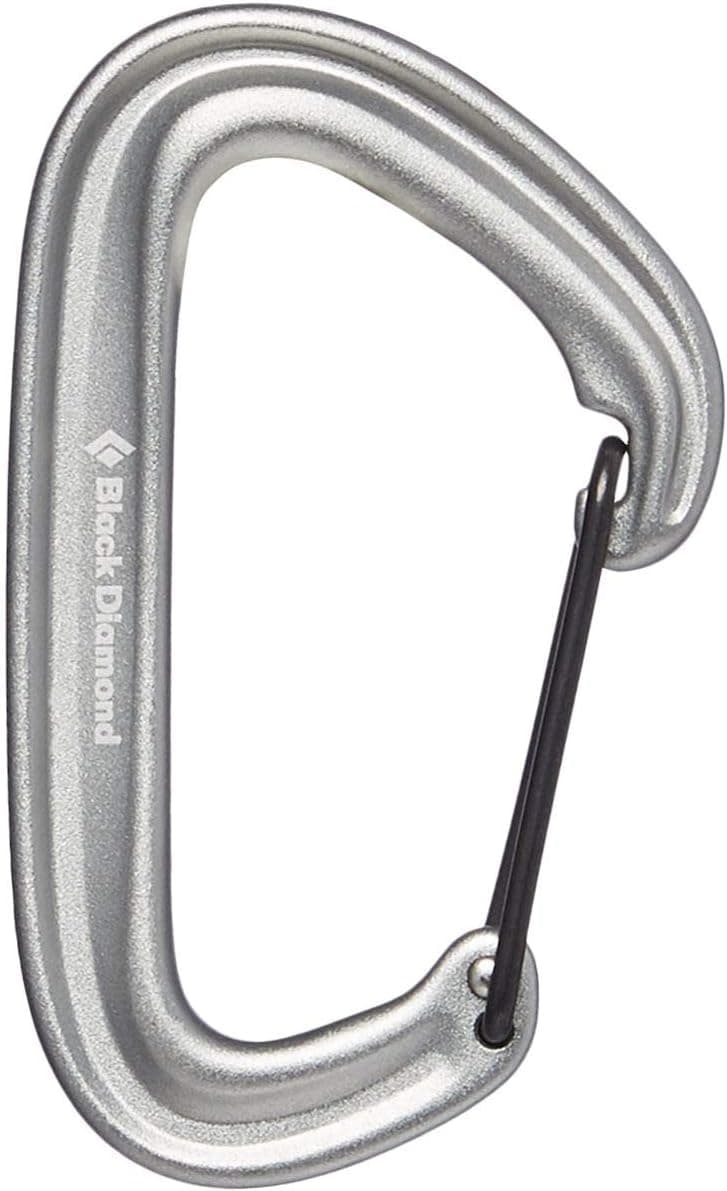Mosquetón Black Diamond LiteWire, puerta de alambre forjada en caliente, escalada en roca