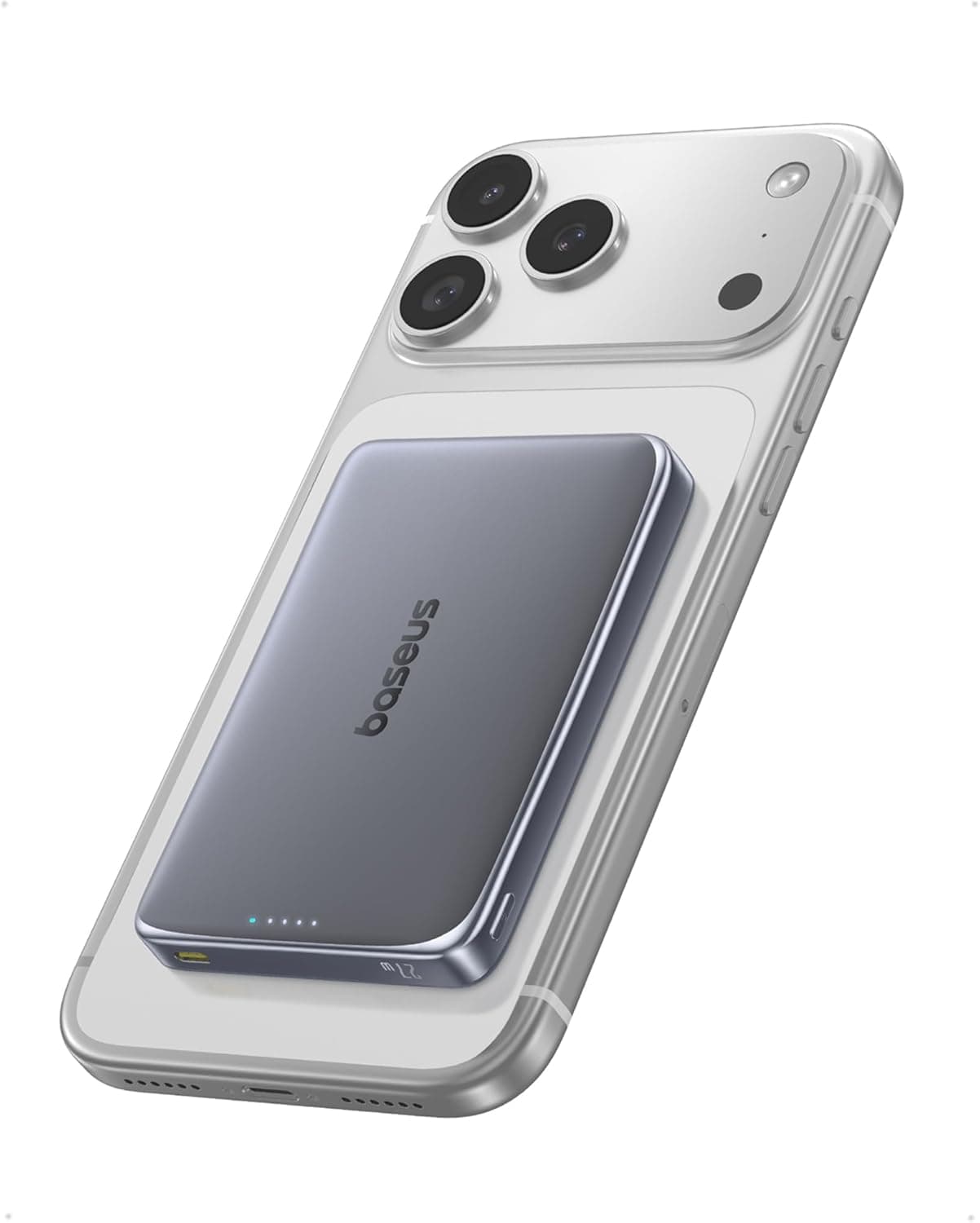 Baseus Picogo Power Bank, cargador portátil MagSafe ultradelgado de 0,5 pulgadas, 10000 mAh, batería magnética de carga rápida de 27 W con certificado CCC actualizado, cargador inalámbrico de aleación para iPhone 17/16/15/14/13/12