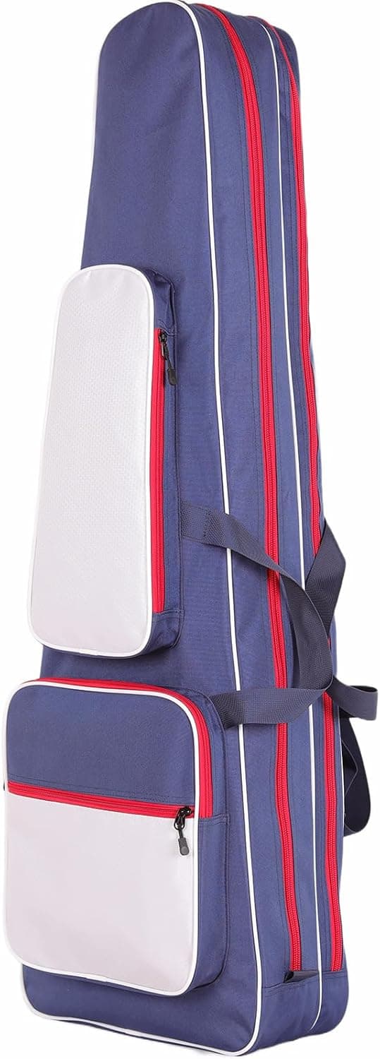Fencing Bag, Polyester Fabric Waterproof Portable Equipment Backpack for Epee Saber Foil HEMA Sword, Fencing Suit and Mask Storage (Red/White/Blue)