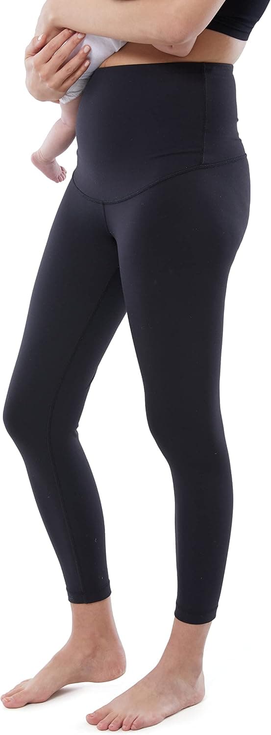 Ingrid & Isabel | Basics Postpartum Compression Leggings | Postpartum Leggings for Tummy Control & Support
