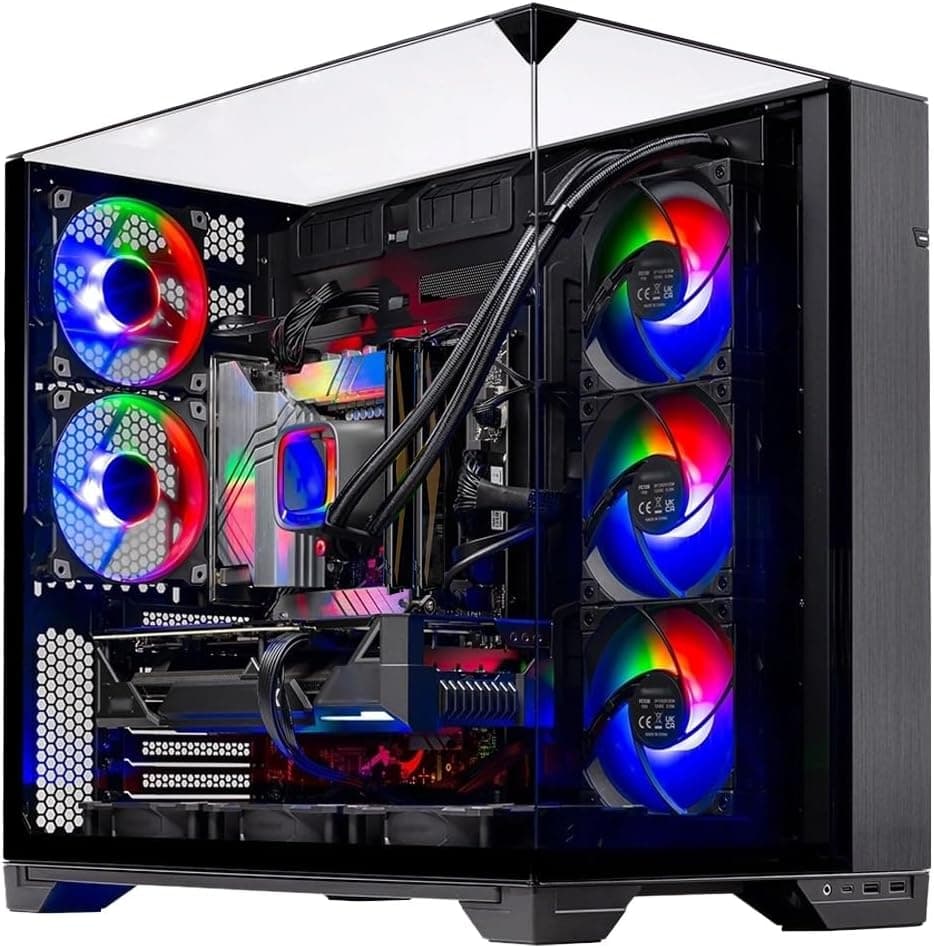 PC para juegos Skytech Gaming O11 Vision, AMD Ryzen 7 7700X 4,5 GHz, NVIDIA RTX 5070 de 12 GB, placa X670, SSD NVMe Gen4 de 1 TB, 32 GB DDR5 RAM 5600, fuente de alimentación Gold ATX 3 de 850 W, 360 ARGB AIO, Wi-Fi, Win 11, escritorio