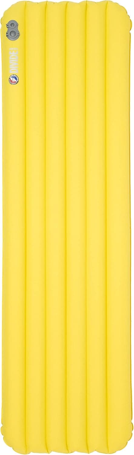 Big Agnes Divide - Air Chamber Sleeping Pad, Insulated, Regular | Lightweight, compact design with THERMOLITE insulation, air chambers, and a heat-reflective barrier