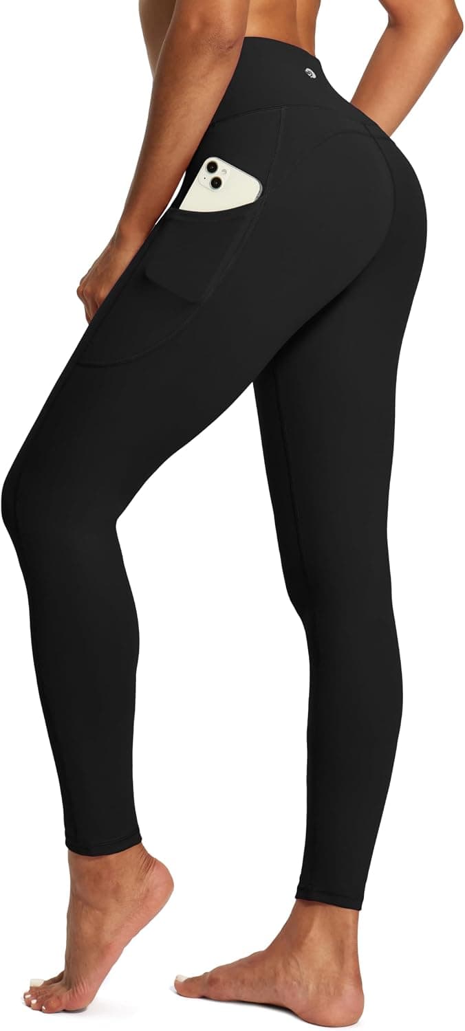IUGA Leggings de control de barriga con bolsillos para mujer, pantalones de yoga para entrenamiento | Cintura alta, tela suave y transpirable, a prueba de sentadillas, elástico en 4 direcciones, bolsillo oculto en la cintura, correr, gimnasio, atletismo
