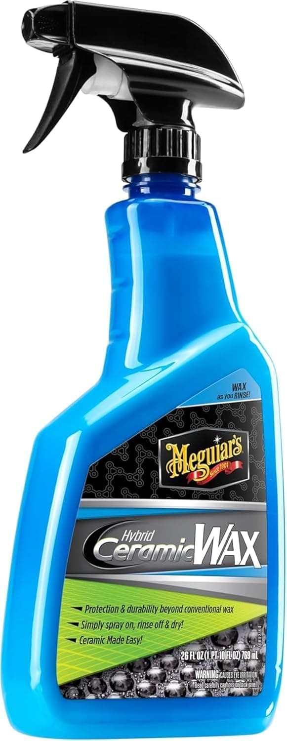 Meguiar's Hybrid Ceramic Wax, 768 ml | Easy-to-Use Spray Wax Delivers Advanced SiO2 Hybrid Protection and Long-Lasting Water Beading - G190526EU