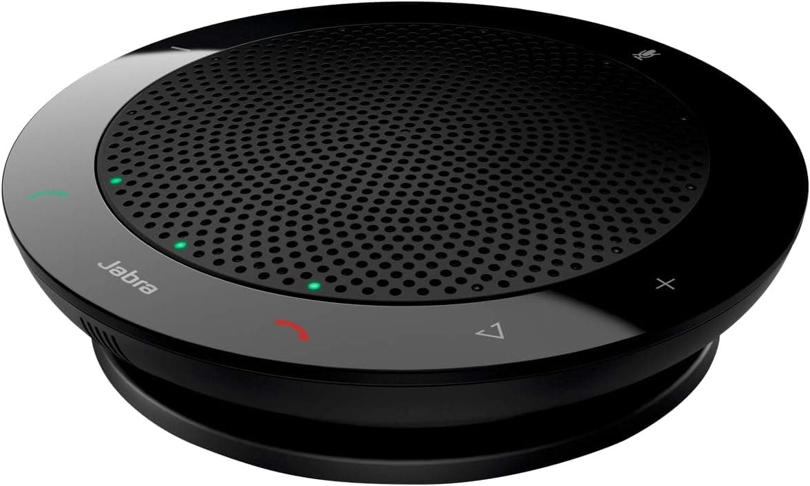 Altavoz con cable Jabra Speak 410 para softphones, optimizado para MS – Fácil configuración, altavoz USB portátil para celebrar reuniones en cualquier lugar con una calidad de sonido excepcional