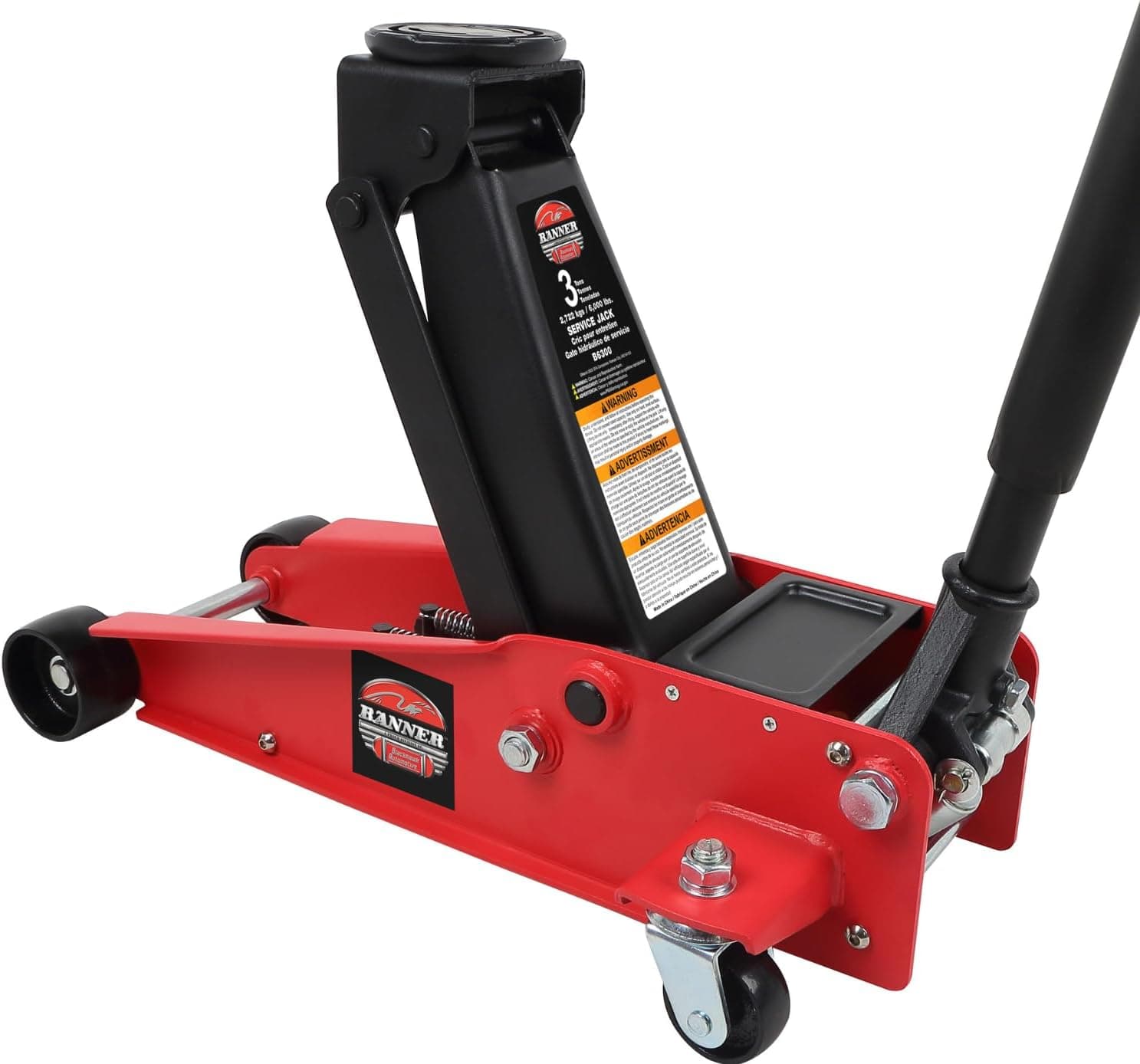 Blackhawk Banner 3 Ton Floor Jack - Service Jack Car Lift Heavy Duty Hydraulic Jack for Car Truck Jeep