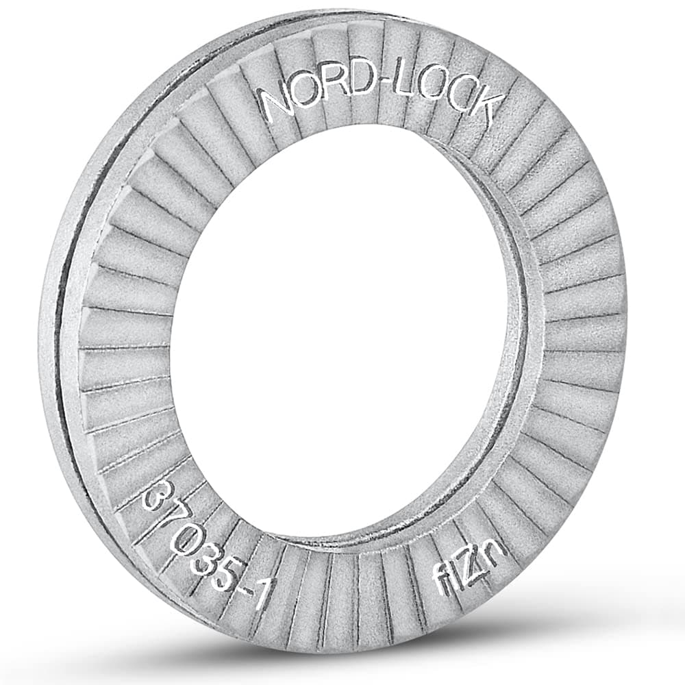 Arandelas de bloqueo de cuña Nord-Lock - Arandela de acero (Delta Protekt) con revestimiento de escamas de zinc, arandelas de seguridad resistentes a las vibraciones para pernos de 3/8 de pulgada - 20 pares