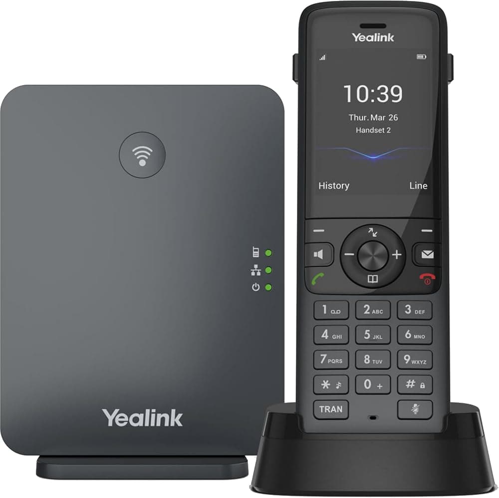 Yealink W78P - Sistema de telefonía IP DECT Auricular W78H + Base W70B