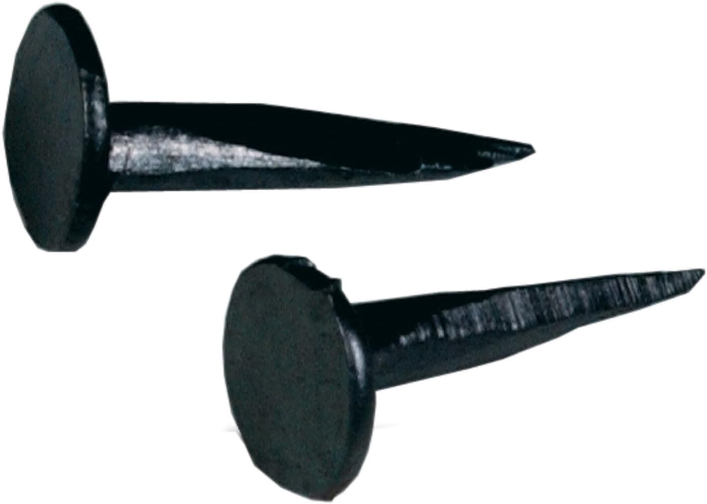 Hillman Blued Upholstery Cut Tachuelas para muebles para terrazas #10 x 5/8", 2 oz | Cuerpo cónico, cabeza ancha y plana, punta afilada, para tela, correas, bordes de alfombras, cuero, papel, acabado oscuro de bajo brillo, interior
