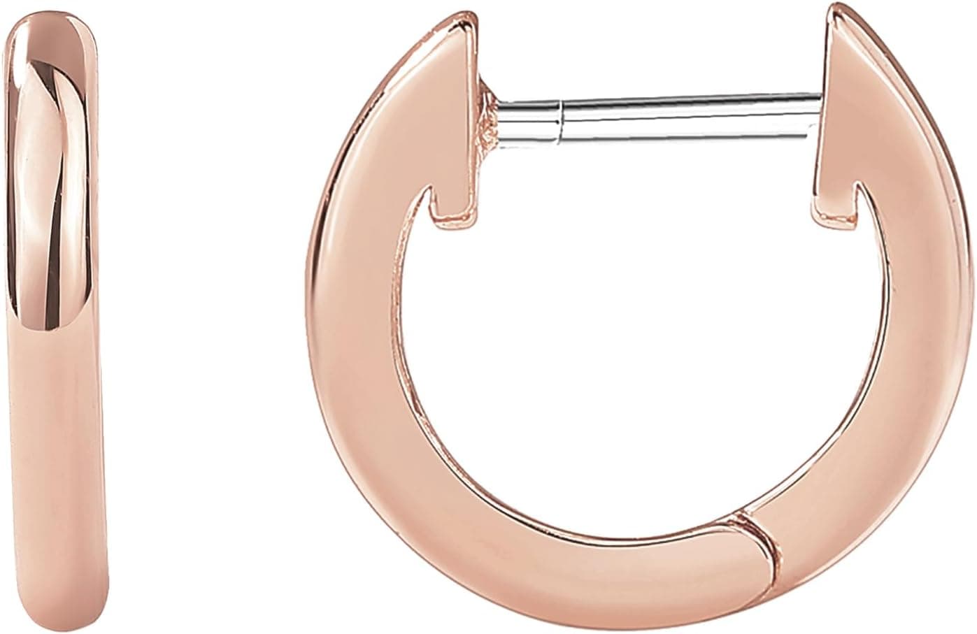 PAVOI Small Gold Hoop Earrings for Women - 14K Gold Plated Huggie Earring | Hypoallergenic Earring Set - Dainty Huggie Hoops with 925 Sterling Silver Posts - Cartilage Hoop Earrings