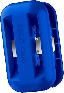 GSCIT Club Edge Banding Trimmer, cuchillas de carburo de tungsteno, borde cepillador manual para rebabas, borde cepillado, raspador de madera, herramientas de bandas de borde, cortador para PVC ABS melamina (azul)