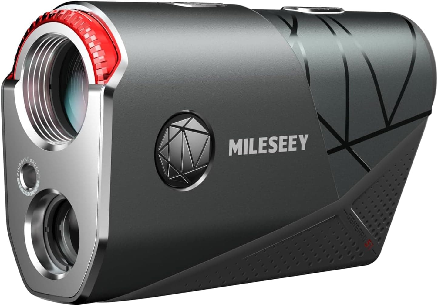 AI Golf Rangefinder with Smart Slope, 2000 Yards Laser Range Finder 7.5X Magnification, 0.1s Flag Pole Locking Vibration, Magnetic Mount - MILESEEY GenePro S1