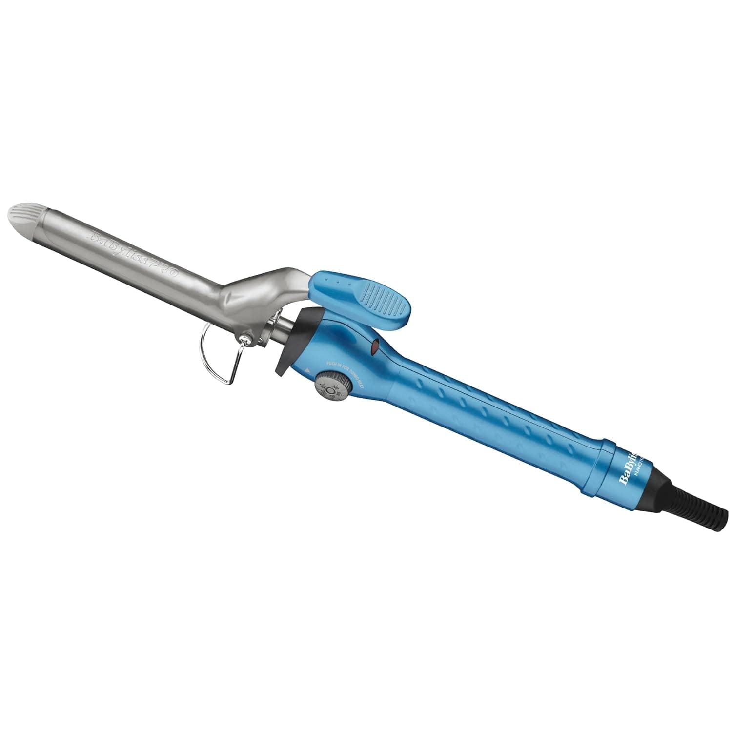 BaBylissPRO Nano Titanium Spring Curling Iron, varita de cabello profesional, herramienta para estilistas, tecnología Nano Titanium para rizos apretados u ondas sueltas