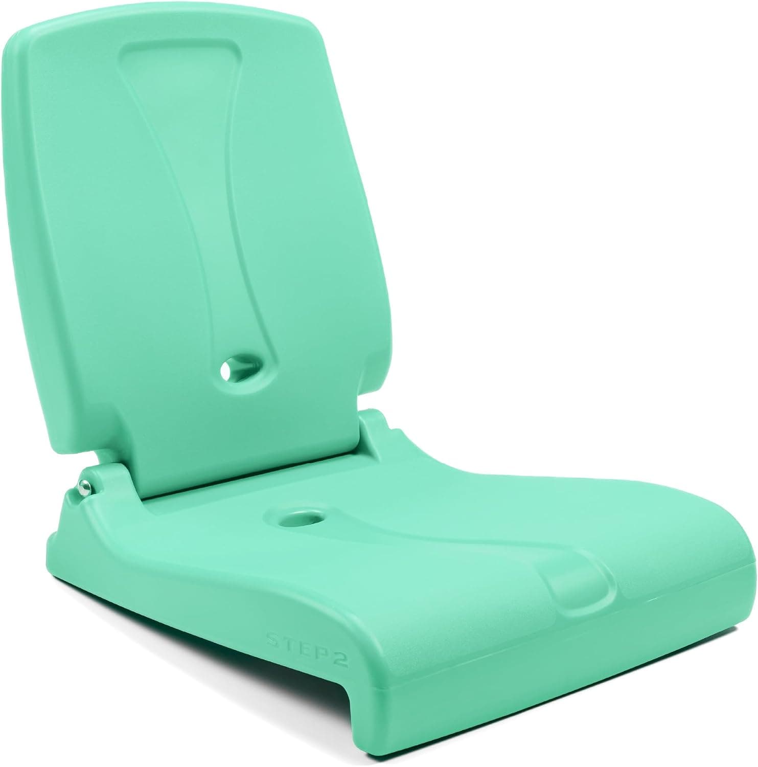 Step2 Asiento plegable, silla de exterior ligera y portátil para piscina, camping, playa, barcos, portones traseros, silla de suelo duradera con respaldo para adultos, color menta