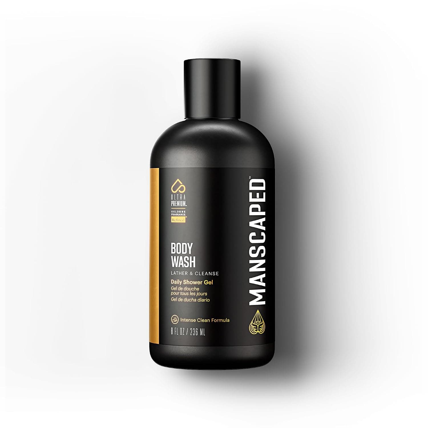 MANSCAPED® Men’s UltraPremium Refined® Body Wash, Luxurious Clean Formula Infused with Aloe Vera and Sea Salt, Refreshing and Nourishing Daily Shower Gel for Hydrating Skin, (8 oz)