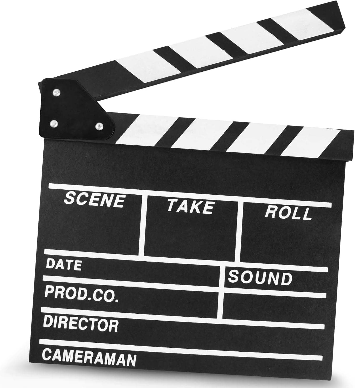 KISEER Tablero de aplausos de película de 12.0 x 11.0 in (negro)