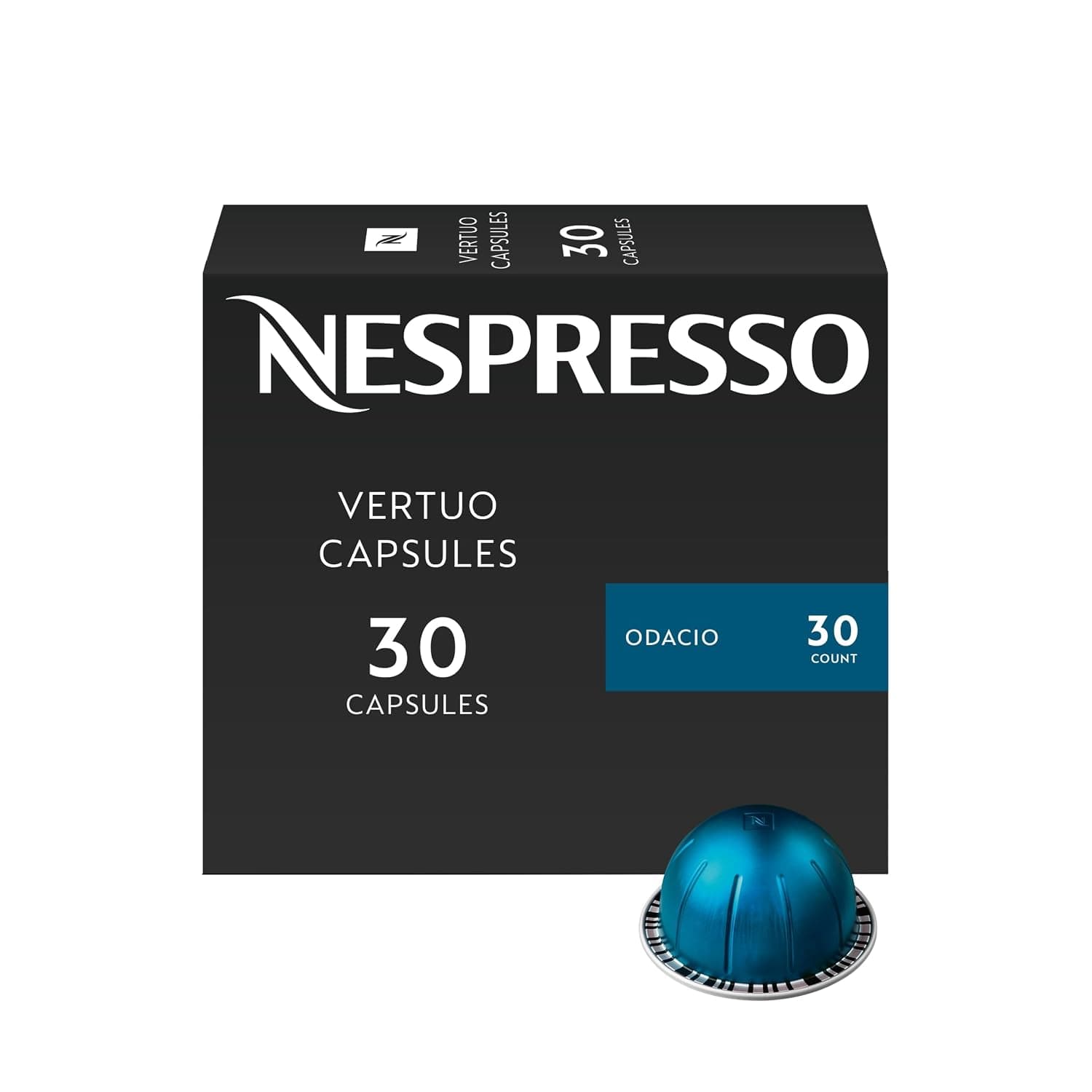 Nespresso Vertuo, Odacio, tostado oscuro, 30 cápsulas de café | Paquete de cápsulas de 1