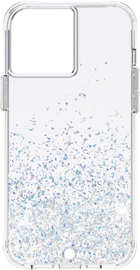 Case-Mate Funda para iPhone 13 Pro Max para mujer [Protección contra caídas de 10 pies] [Carga inalámbrica] Twinkle Ombre Stardust Funda para teléfono para iPhone 13 Pro Max - Funda de lujo con purpurina para iPhone - Anti arañazos, delgada