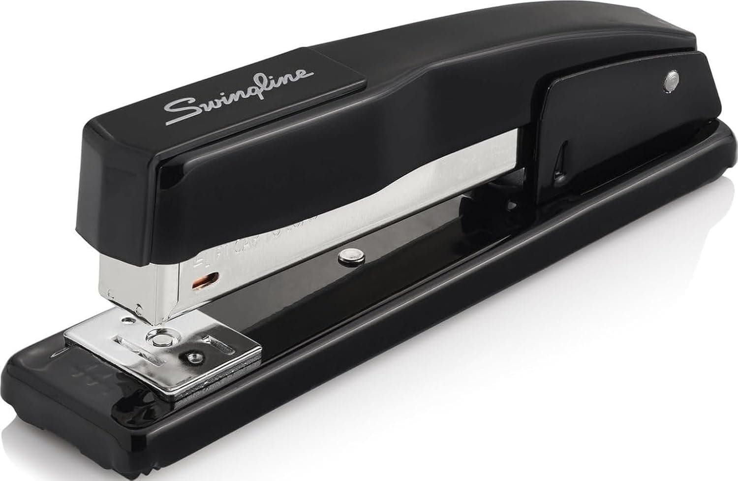 Grapadora comercial Swingline, capacidad para 20 hojas, sin atascos, metal, negra (44401)
