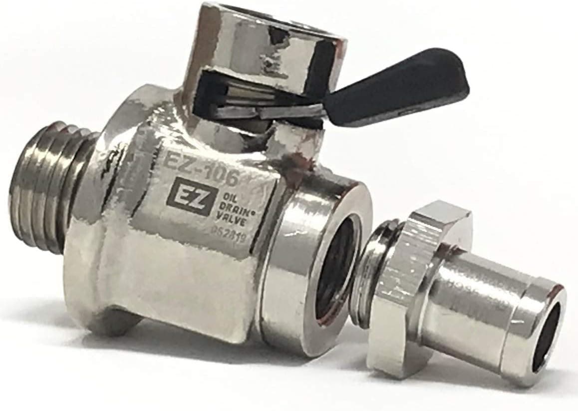 EZ-106(14mm-1.5) EZ Oil Drain Valve with removable Hose End Combo