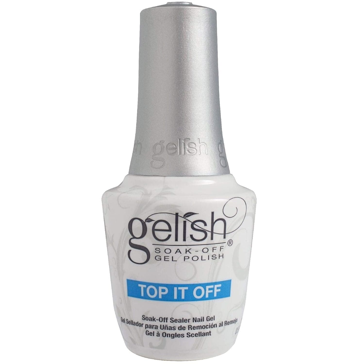 Gelish Soak Off Sealer 0.5 oz Top Coat Gel Nail Salon Manicura Pulido UV Harmony