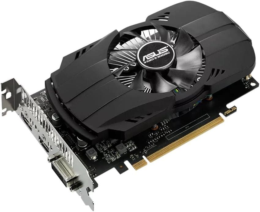 Tarjeta gráfica para juegos ASUS GeForce GTX 1050 Ti 4GB Phoenix Fan Edition DVI-D HDMI DP 1.4 (PH-GTX1050TI-4G), 3 años de garantía