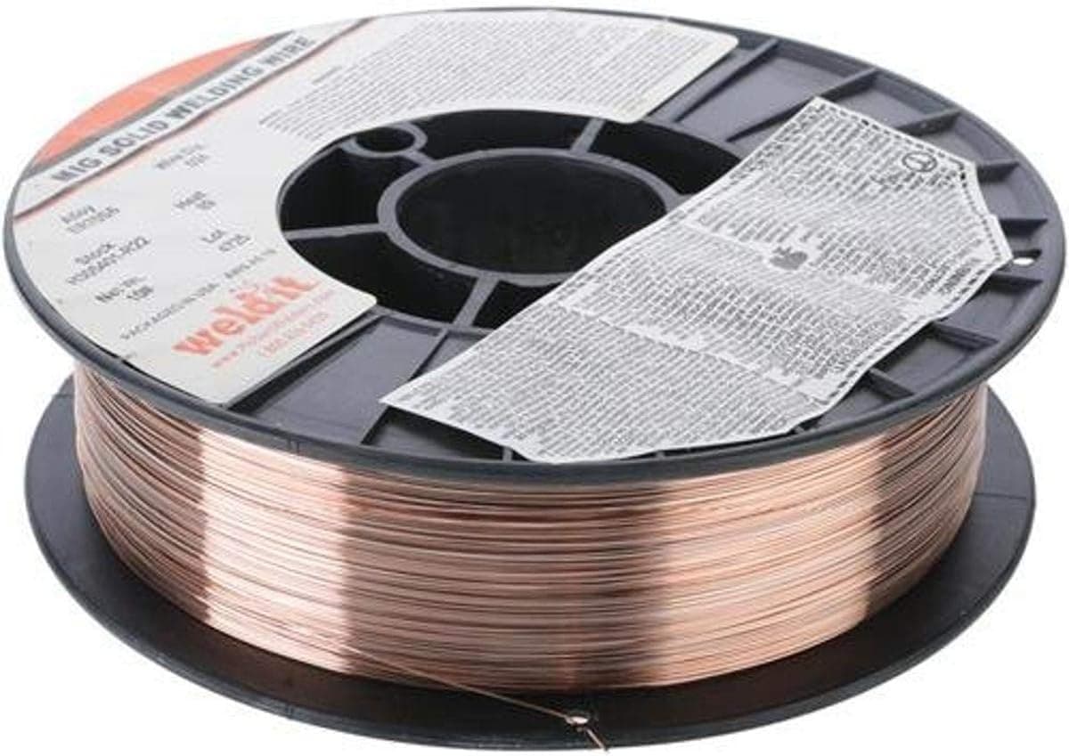 Hobart H305401-R22 Alambre de soldadura sólido de acero al carbono ER70S-6 de 10 libras, 0,024 pulgadas