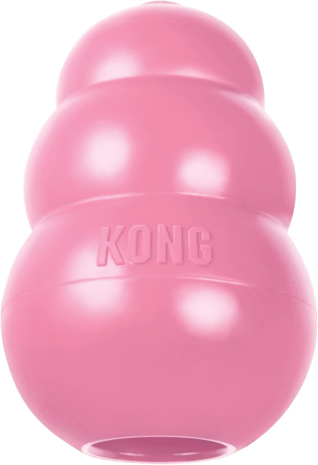 KONG Puppy, Juguete Masticable para la Dentición de Caucho Natural, para Cachorros XS, Rosa | Suave juguete de goma natural para la dentición, rellenable para golosinas y diseñado para masticar y buscar con cachorros en crecimiento