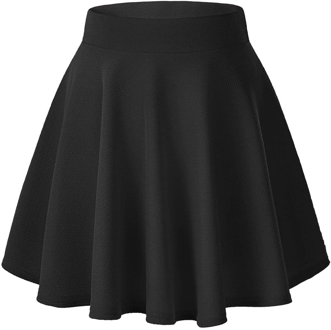 Urban CoCo Minifalda skater básica, versátil, elástica, acampanada, informal, para mujer