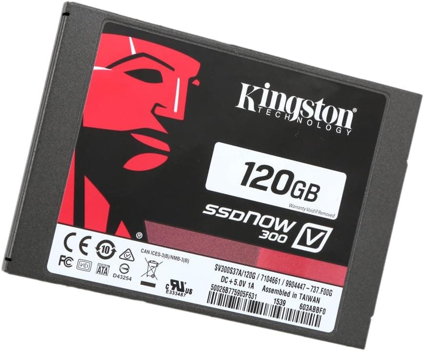 Unidad de estado sólido Kingston Digital SSDNow V300 SATA 3 de 2,5 (7 mm de altura) de 120 GB (SV300S37A/120G)