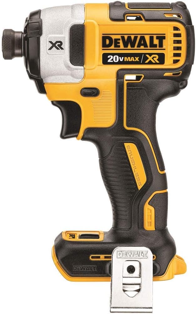 DEWALT Controlador de impacto MAX XR de 20 V, sin escobillas, 3 velocidades, 1/4 pulgadas, solo herramienta (DCF887B)