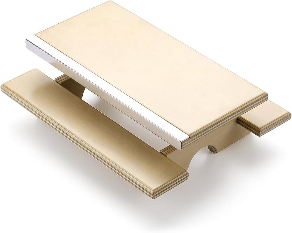 Novabright Mini mesa de picnic para diapasones Rampa Diapasón Obstáculo | Rampa de diseño de banco de picnic de madera, obstáculo para la instalación del parque de diapasón, desarrolla trucos de patineta