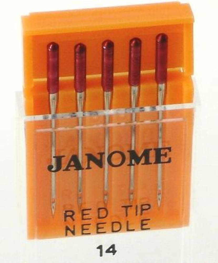 Paquete de agujas Janome Red Tip 5 Tamaño 14