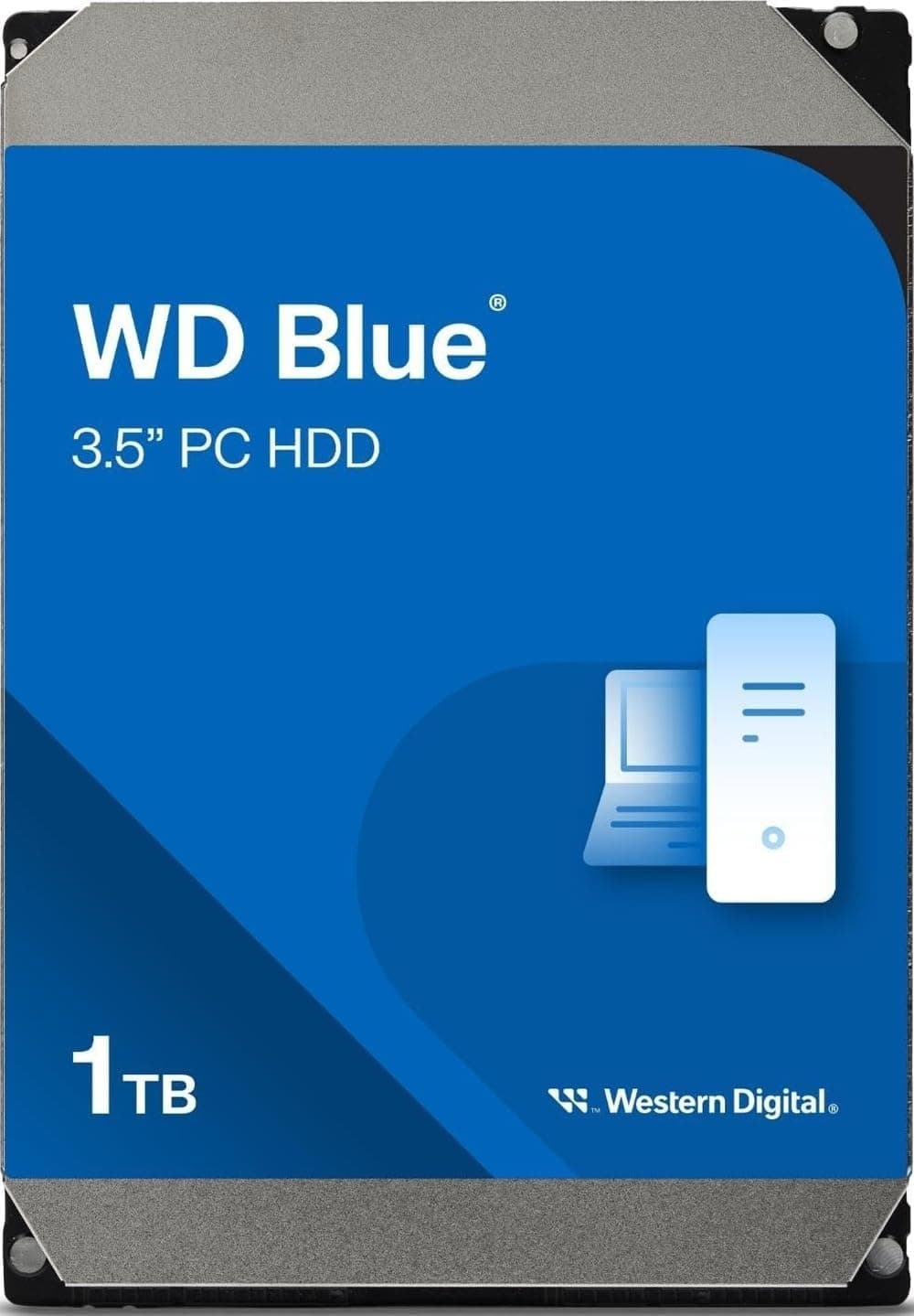 Western Digital WD Blue PC Disco duro interno HDD de 1 TB - 7200 RPM, SATA 6 Gb/s, caché de 64 MB, 3,5" - WD10EZEX