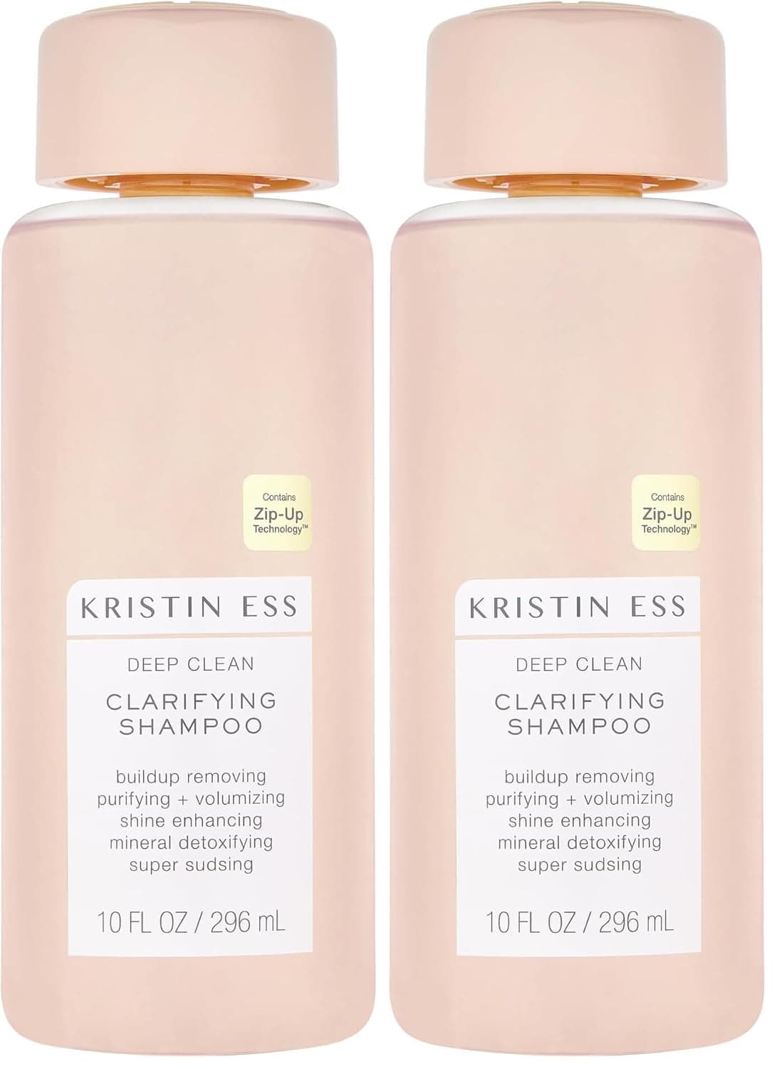 Kristin Ess Deep Clean Clarifying Shampoo for Oily Hair & Build Up | Detox Purifying + Cleansing Oily Hair Treatment - Sulfate Free + Vegan - Product for Thick, Curly + Color Treated Hair (Pack of 2)