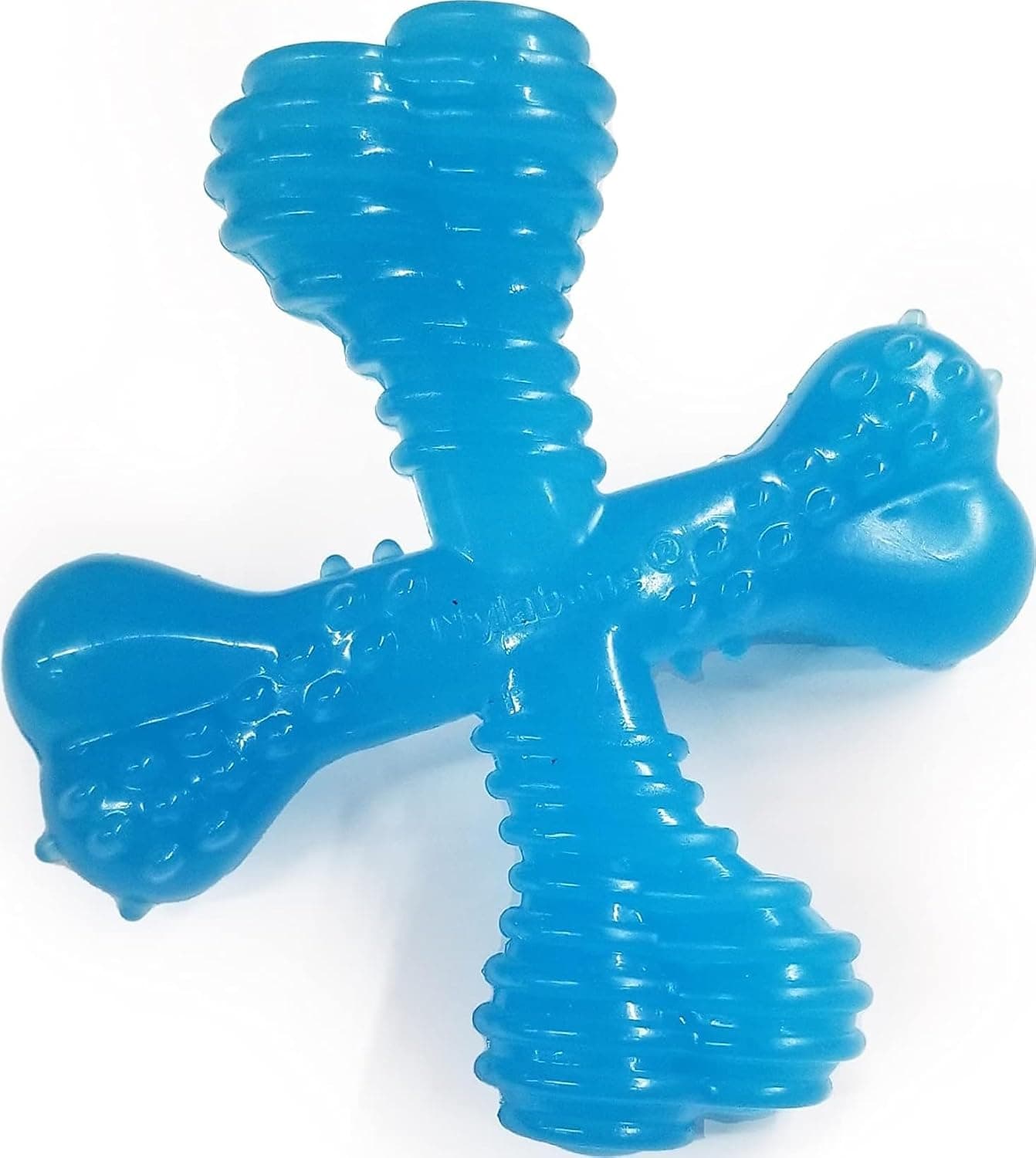 Nylabone Comfort Hold X-Bone Juguete masticable para cachorros, hueso calmante para la dentición de cachorros, juguete de enriquecimiento para cachorros, sabor a carne de vacuno, perros pequeños, hasta 15 libras, 1 unidad