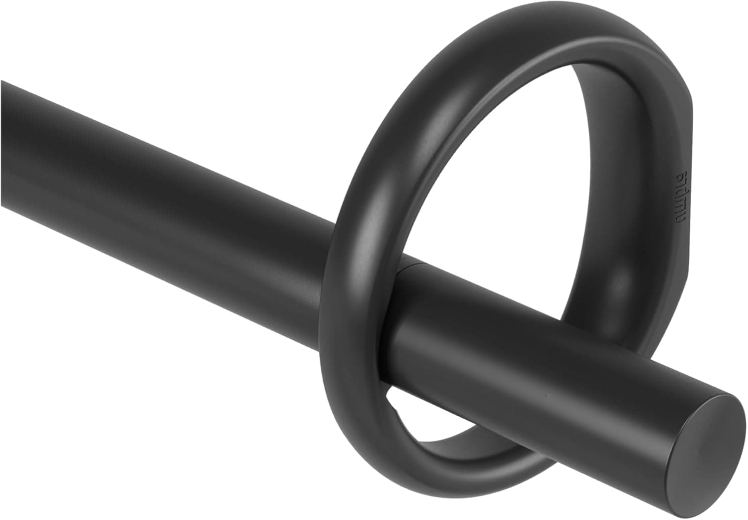 Umbra Ringlet Curtain Rod for Window, Adjustable 42 to 120 Inches, Black | Steel construction, holds 22 lbs, complete hardware included, easy installation