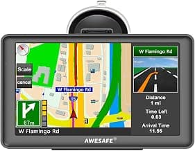 Navegador GPS para coche Pantalla táctil de 7 pulgadas Instrucciones de voz Dirección de giro Advertencia de límite de velocidad Actualización gratuita de mapa