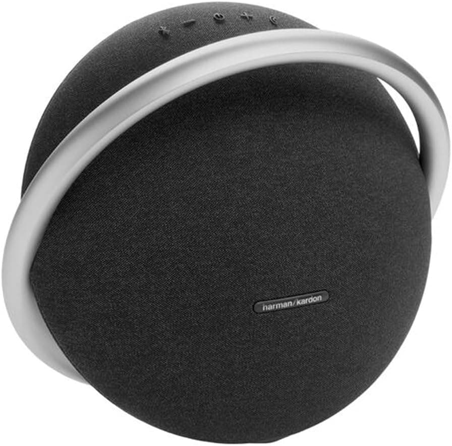 Harman Kardon Onyx Studio 8, Beige | Rendimiento de sonido superior, Diseño elegante, Autoajuste, Transmisión por Bluetooth de hasta 8 horas, Materiales ecológicos