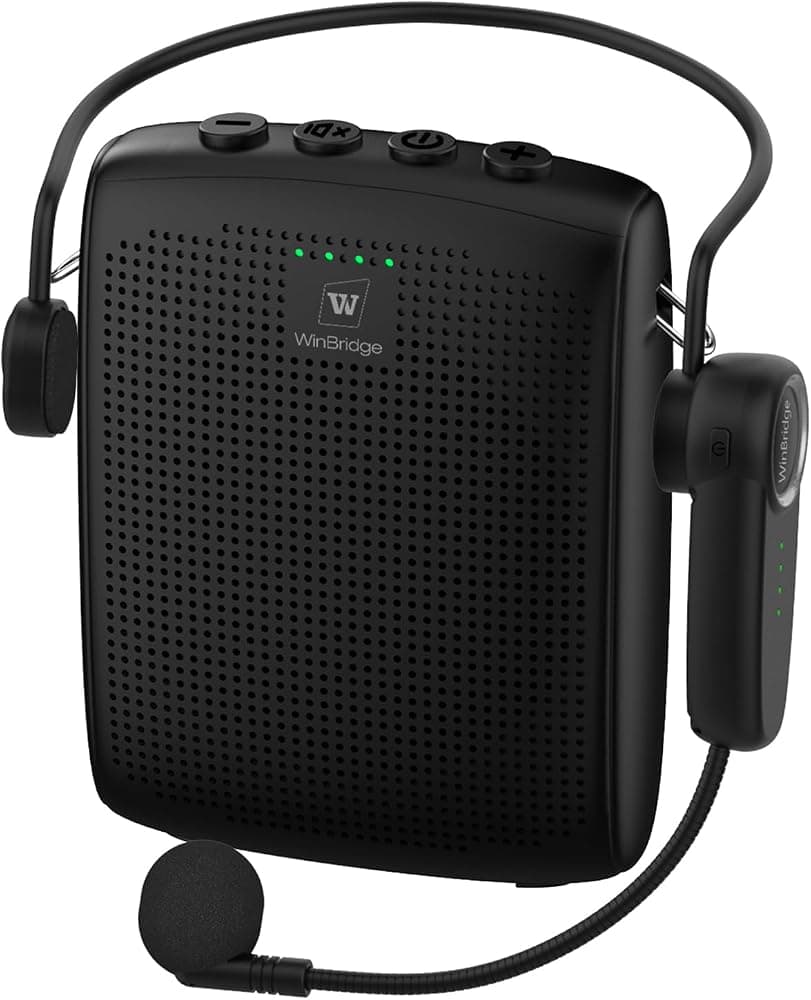 Amplificador de voz WinBridge con Bluetooth, altavoz portátil y micrófono