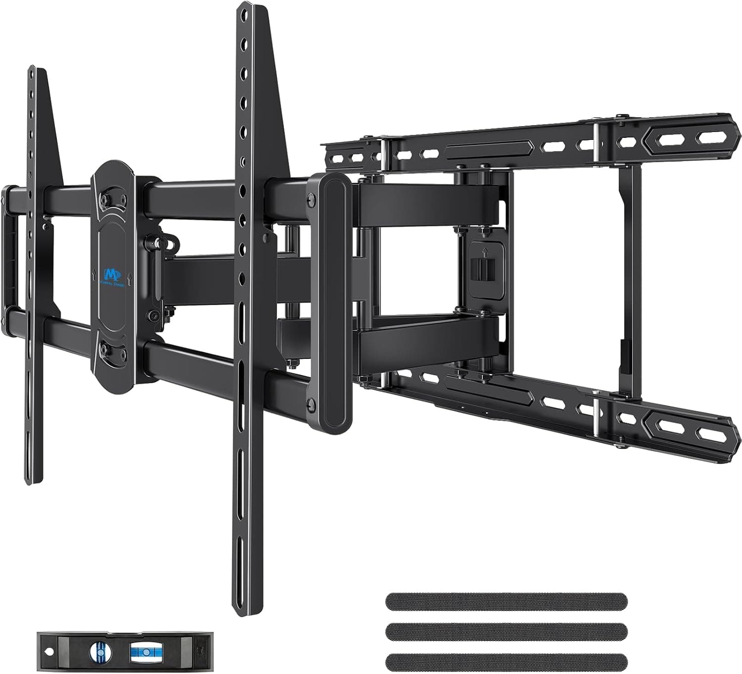 Mounting Dream Soporte de pared para TV de movimiento completo con certificación UL para la mayoría de televisores de 42 a 84 pulgadas | Soporte de pared para TV con brazo articulado giratorio e inclinable, carga de 100 LBS, VESA máx. 600 x 400 mm, se adapta a montantes de 16", 18", 24" MD2617-24K