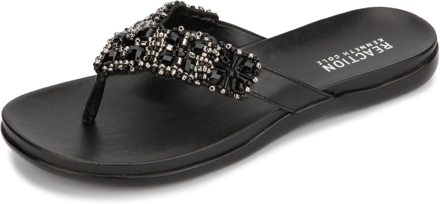 Kenneth Cole Reaction Glam-athon Thong Sandalia para mujer | Sandalias informales