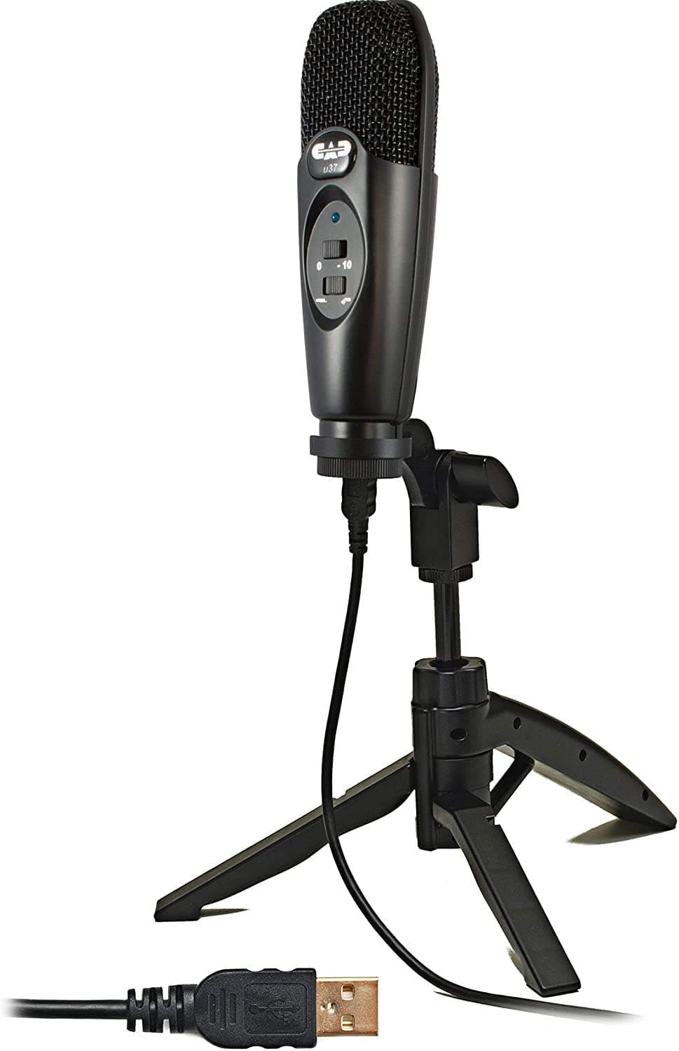 Micrófono de grabación de condensador de estudio USB CAD Audio U37