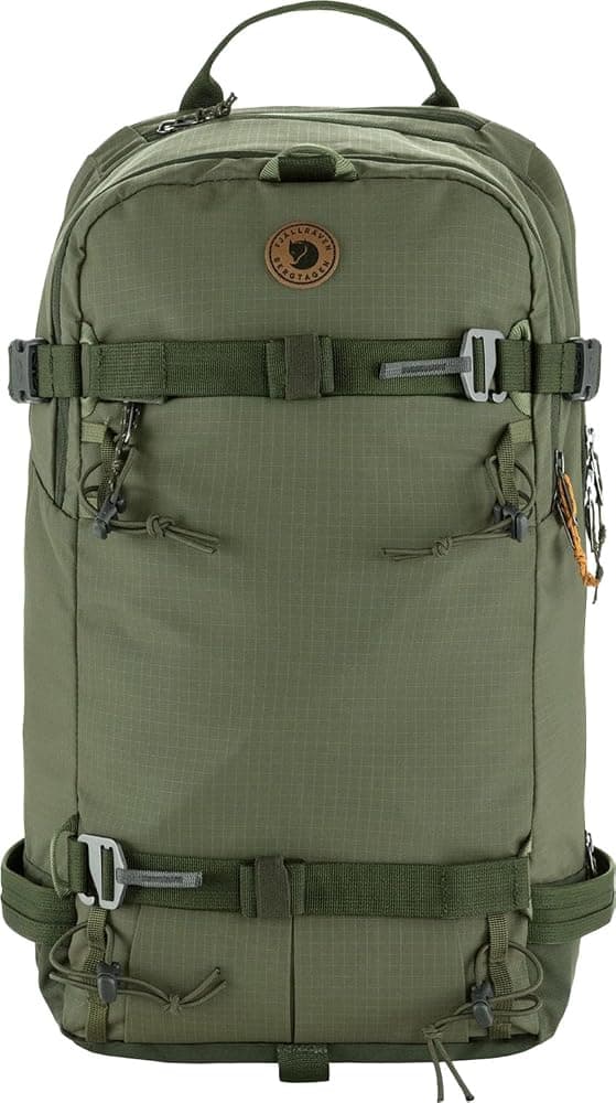Bergtagen Mochila Touring 22 - Paquete Técnico, Portaequipaje Reforzado, Diseño Alpino - Touring, Trekking, Senderismo, Laurel Green-Deep Forest, Talla Única