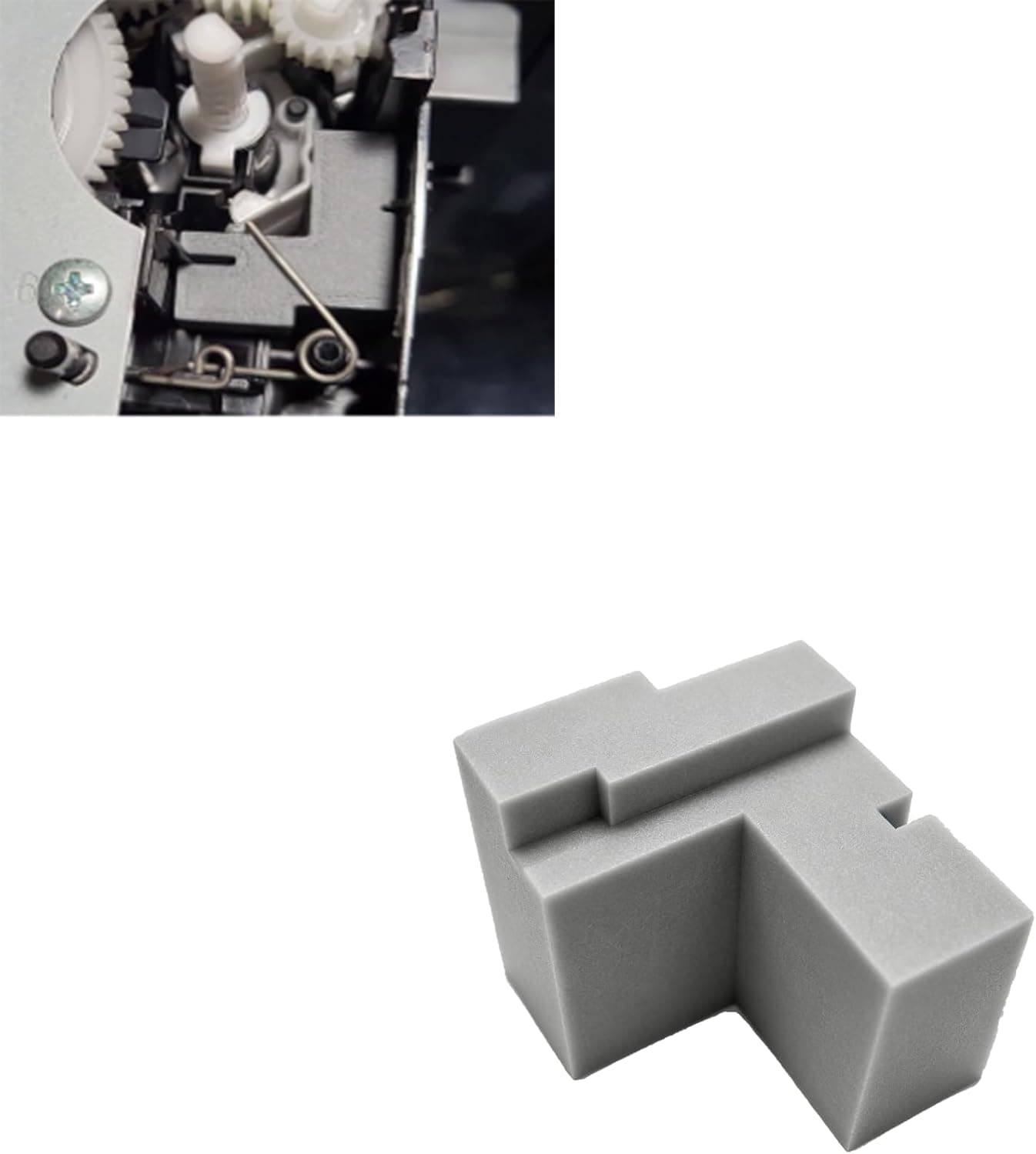 Recogida de papel compatible con impresora láser Brother HL-2280DW, bloque de reparación de alimentación de papel impreso en 3D, pieza de repuesto de soporte de rodillo de impresora, accesorio de mantenimiento compacto, 1 paquete