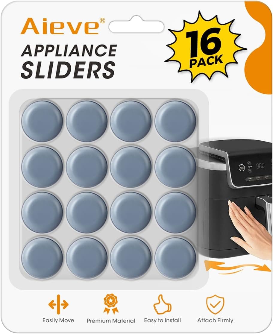 Control deslizante para electrodomésticos Aieve, 16 rodillos autoadhesivos para electrodomésticos | Rodillos de encimera pequeños de fácil movimiento y ahorro de espacio de 360°, accesorios de cocina para electrodomésticos de cocina y muebles pequeños