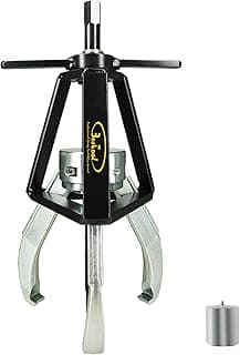 Extractor de engranajes de 3 mordazas BESTOOL, 2 toneladas, para engranajes, poleas y volantes | Capacidad de tracción de 2 toneladas; Diseño de 3 mandíbulas; Para quitar engranajes, poleas y volantes en reparación mecánica y automotriz