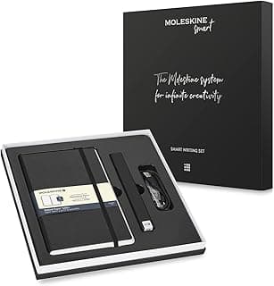 Pen+ Ellipse Smart Writing Set Pen & Smart Notebook - Use with Moleskine Notes App for Digitally Storing Notes (Only Compatible with Moleskine Smart Notebooks) Packaging May Vary