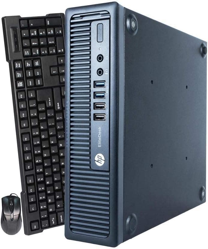 Computadora de escritorio HP ProDesk 800G1 Intel Quad-Core i5-4570 de 3,2 GHz, 16 GB de RAM, 240 GB SSD, Windows 10 Pro 64 idiomas compatibles con inglés/español/francés